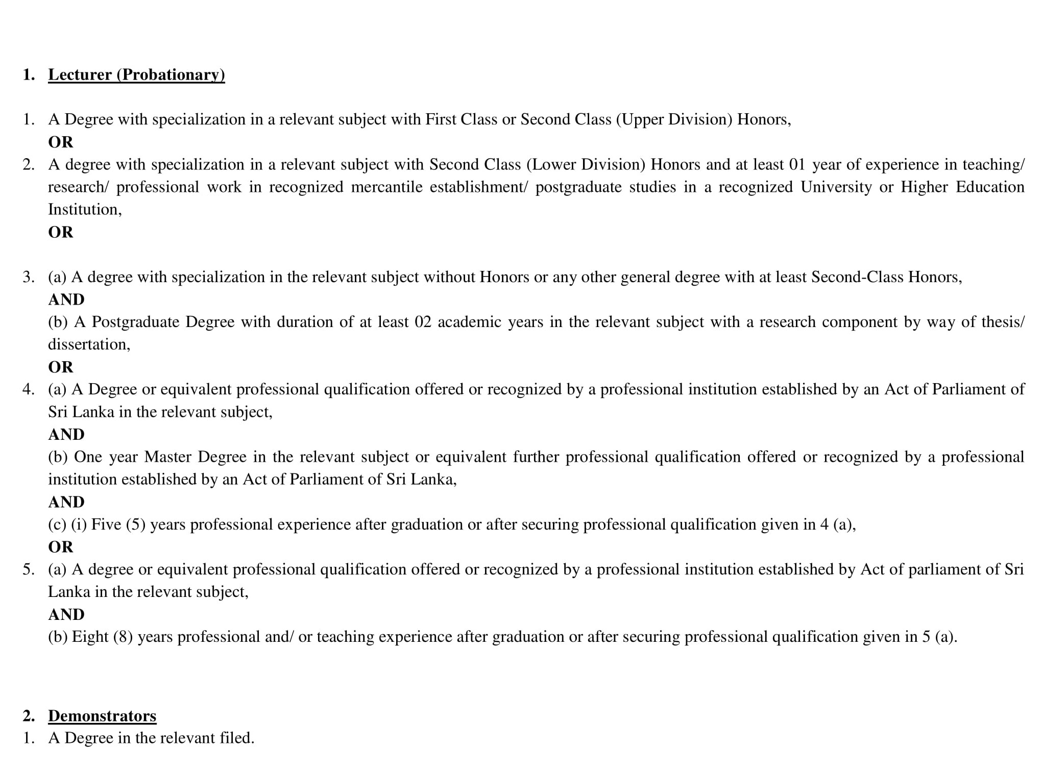 Assistant Librarian, Maintenance Technician, Demonstrator, Lecturer - University College of Anuradhapura - University of Vocational Technology