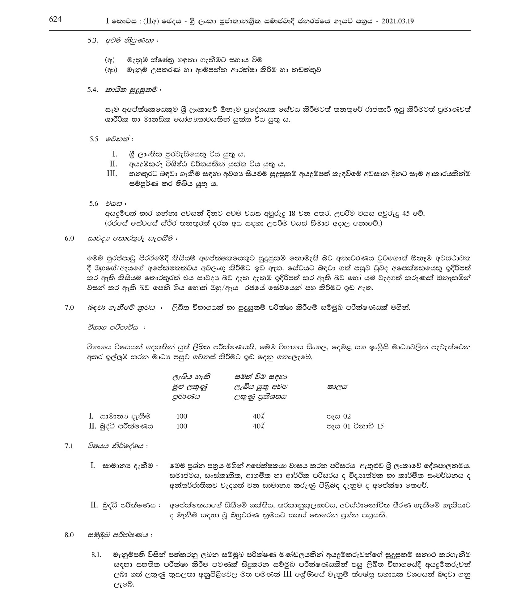 Survey Field Assistant - Survey Department of Sri Lanka