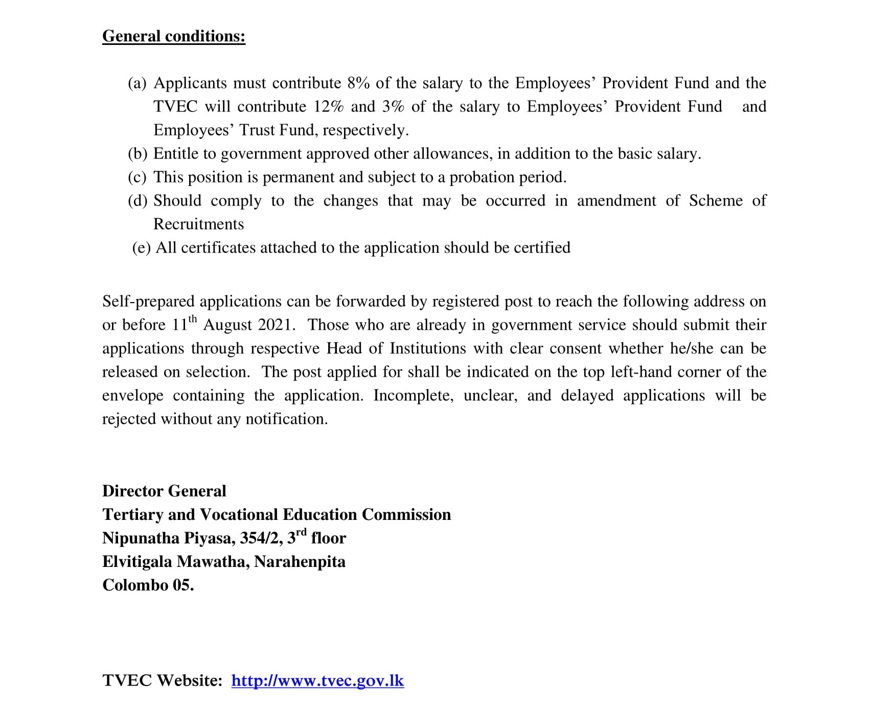 Information Technology Officer - Tertiary & Vocational Education Commission