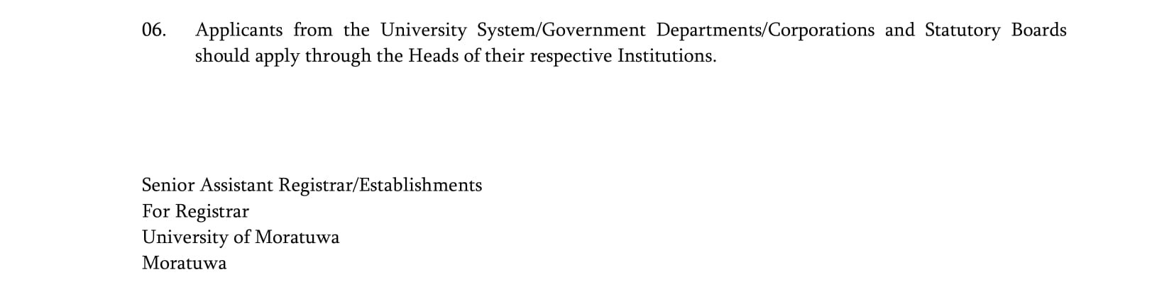 Drawing Office Assistant - University of Moratuwa