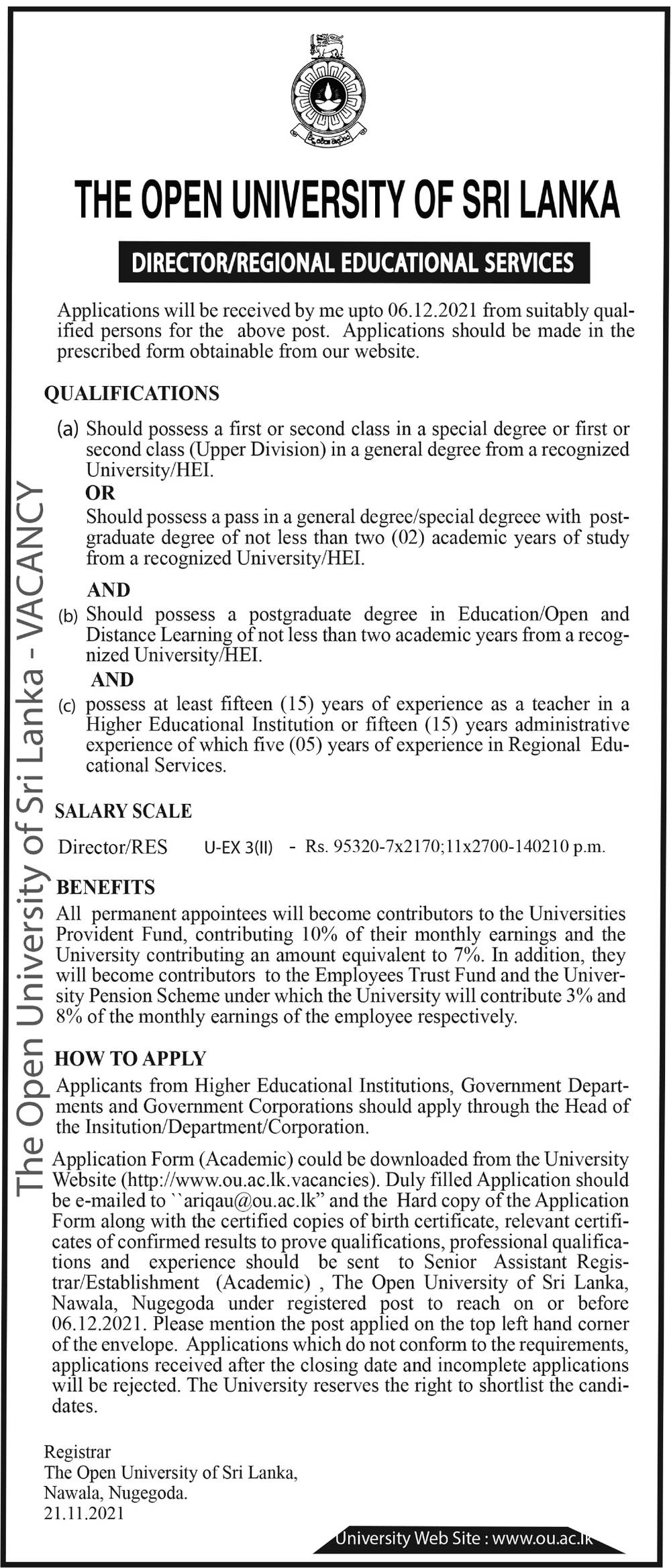 Director - The Open University of Sri Lanka