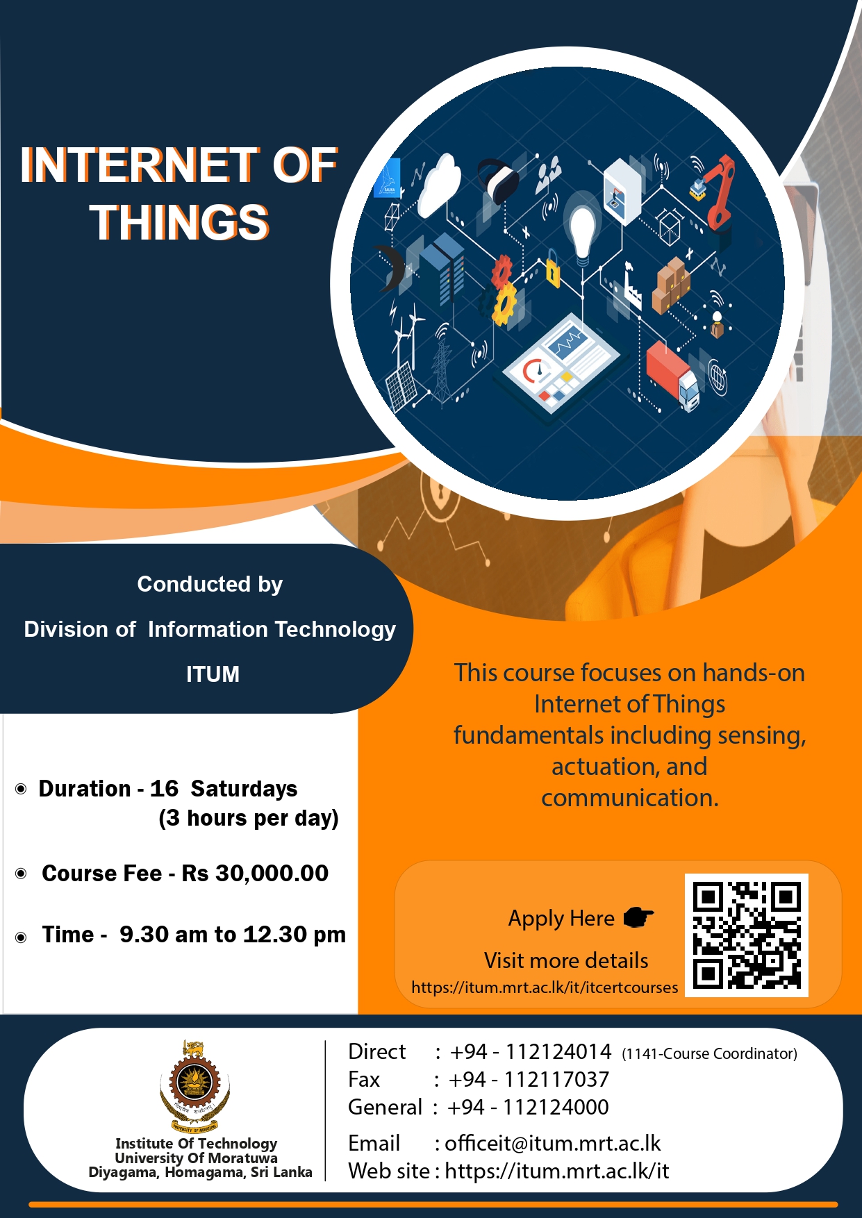 Certificate Course in Internet of Things - Institute of Technology - University of Moratuwa