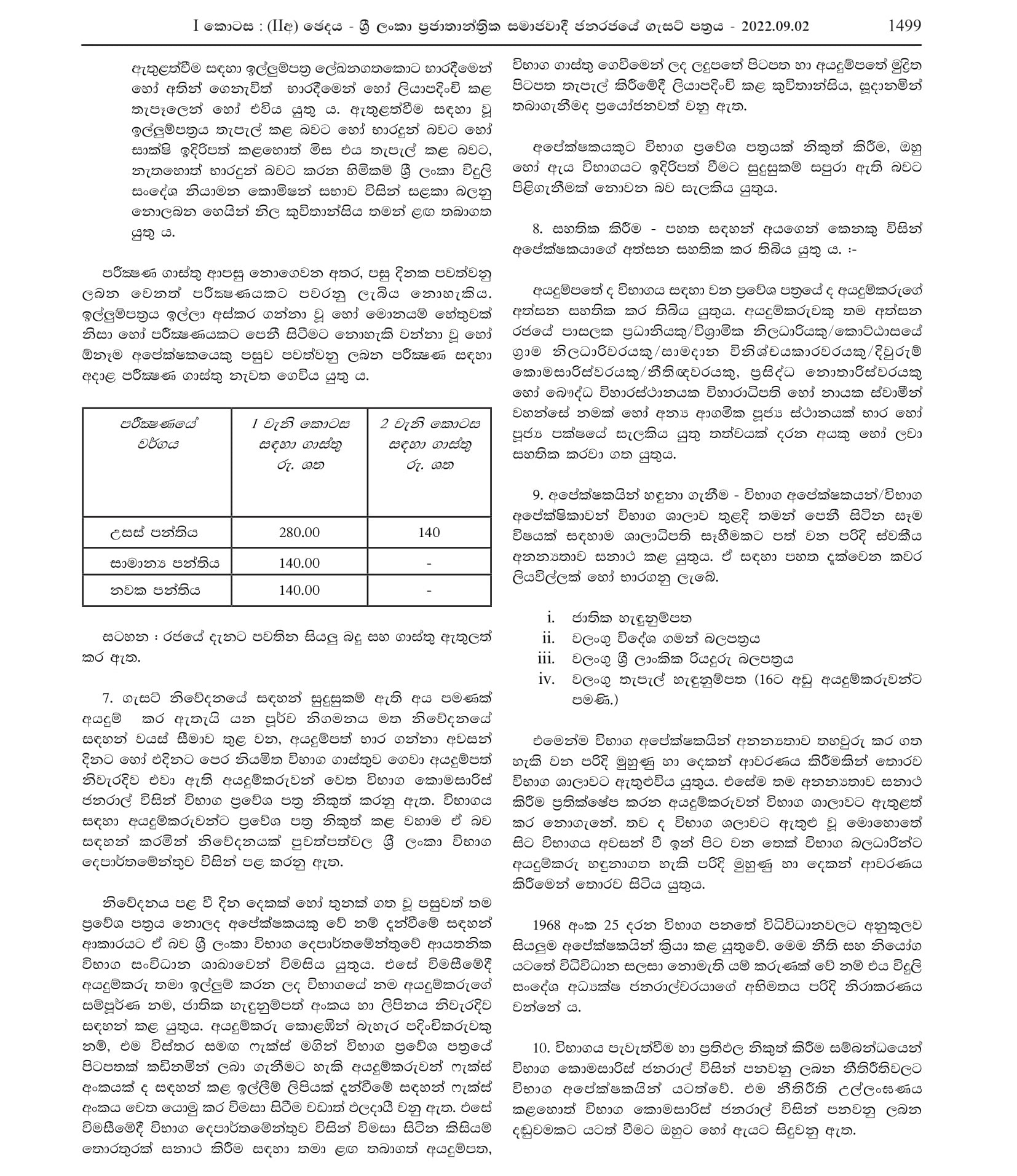 Examination for the Issue of Amateur Radio Operatorâ€™s License by the Telecommunications Regulatory Commission of Sri Lanka (2022)