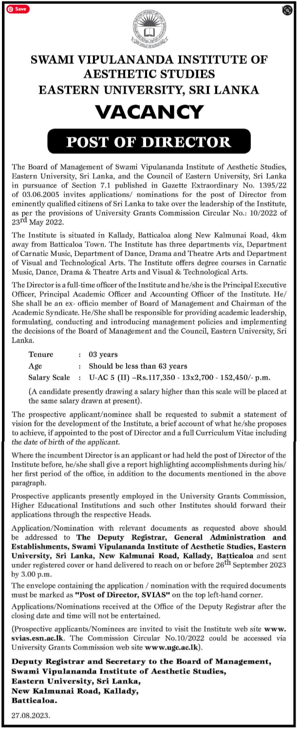 Director - Eastern University