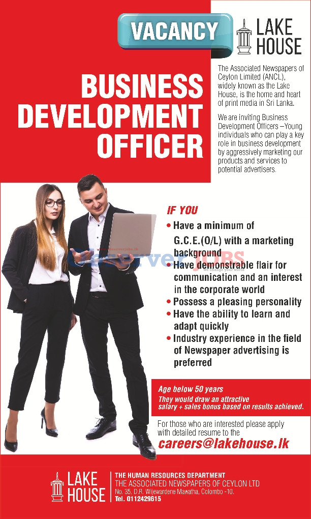 Business Development Officer - The Associated Newspapers of Ceylon Limited