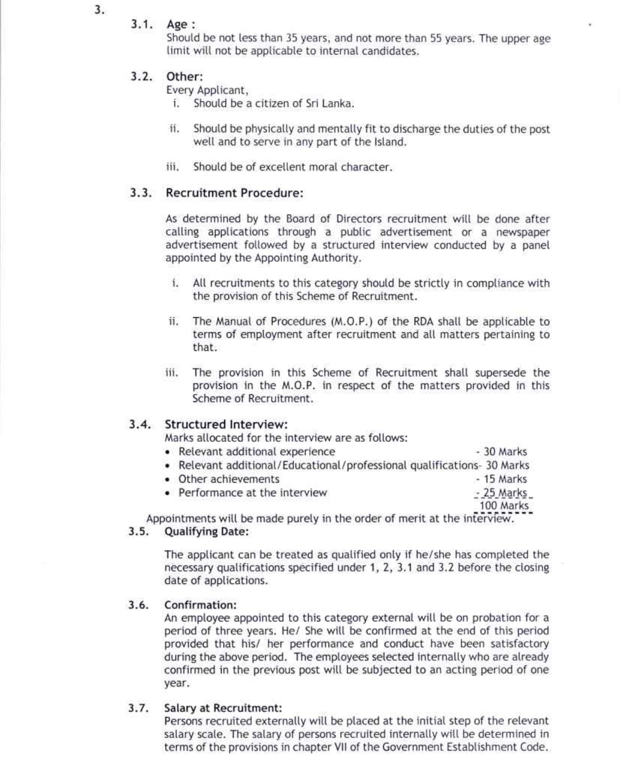 Additional Director General (Construction, Asset Operation & Maintenance), Additional Director General (Expressway Management & Projects) - Road Development Authority