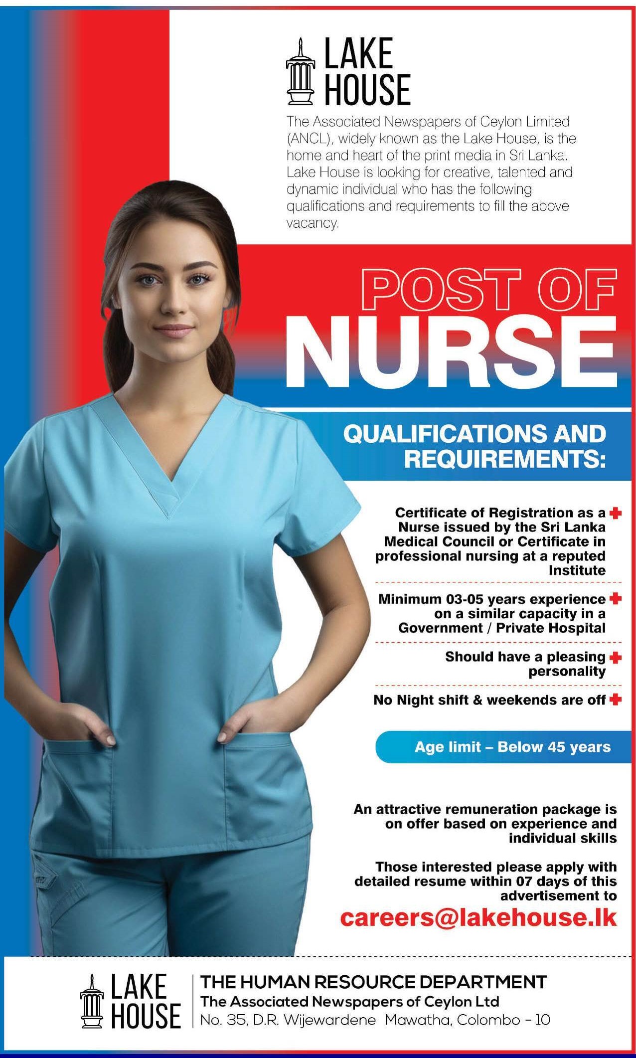 Nurse - The Associated Newspapers of Ceylon Ltd