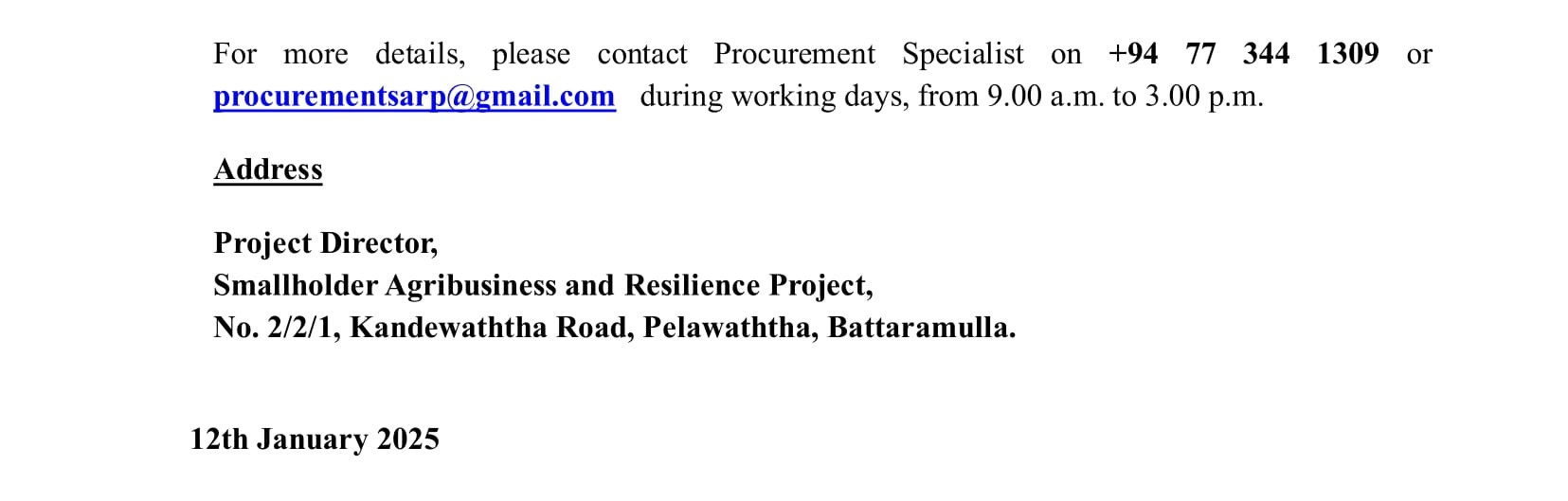 Youth Entrepreneurial Development Specialist, Agro Enterprise Development Specialist, Nutrition Officer, Agro Enterprise Promoter - Smallholder Agribusiness & Resilience Project - Ministry of Agriculture, Livestock, Lands & Irrigation