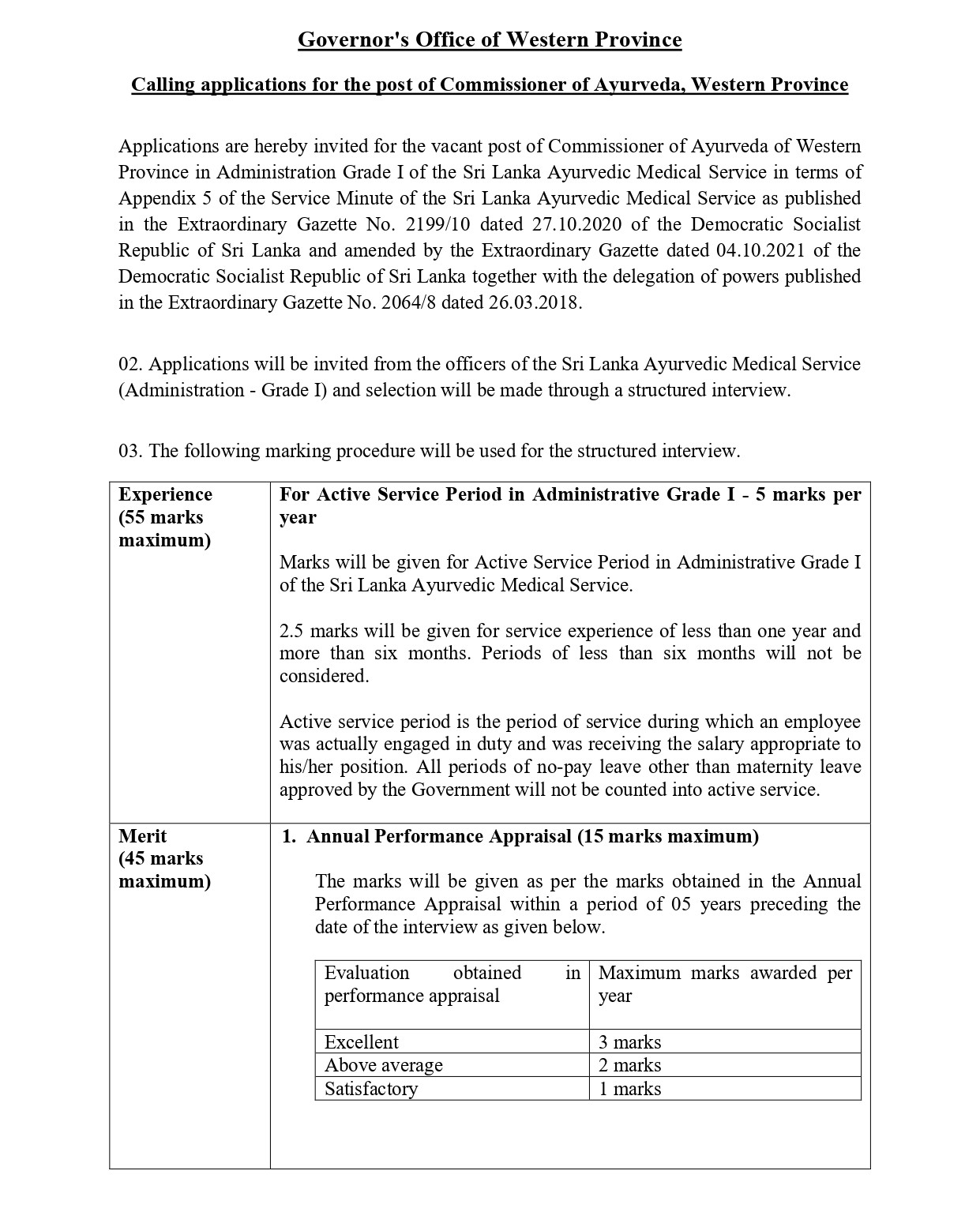 Commissioner of Ayurveda - Governor’s Office of Western Province