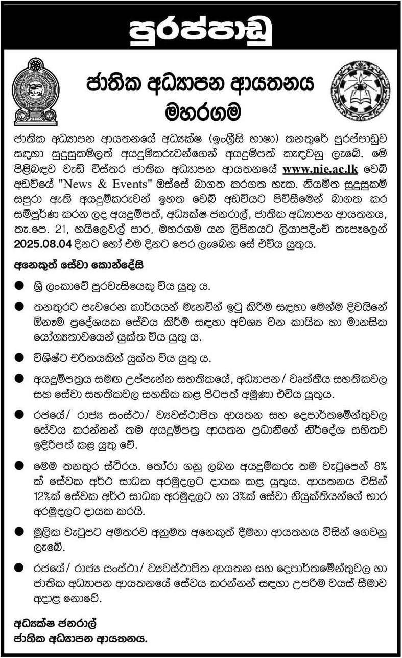 Director  - National Institute of Education