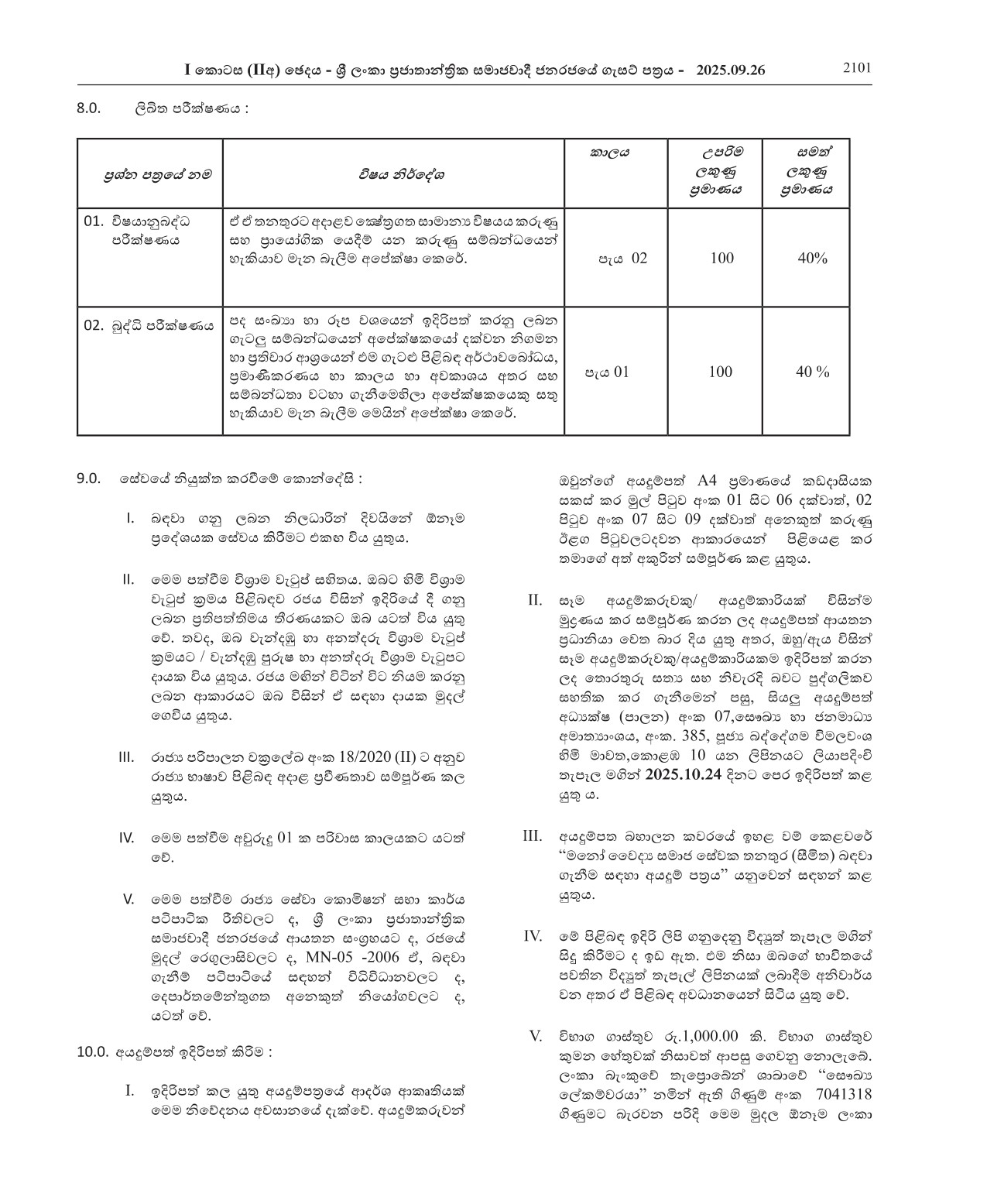 Psychiatric Social Worker (Limited) - Ministry of Health & Mass Media
