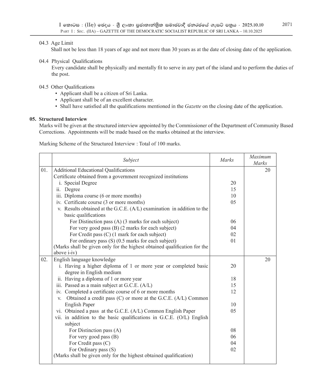 Work Supervisor - Department of Community Based Corrections