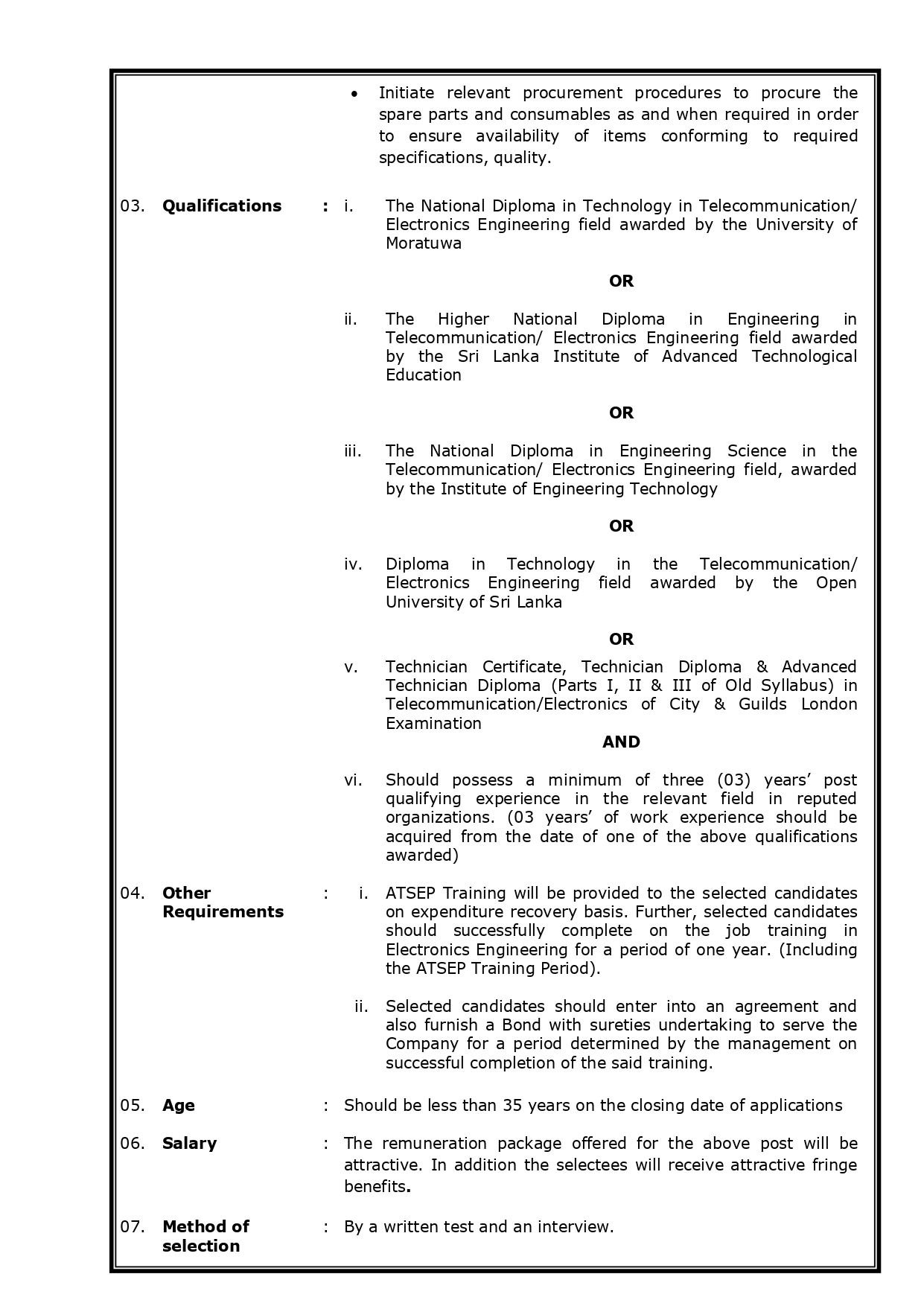  Trainee Airport Fire Fighter, Air Traffic Safety Electronics Engineering Officer - Airport & Aviation Services (Sri Lanka) (Private) Limited