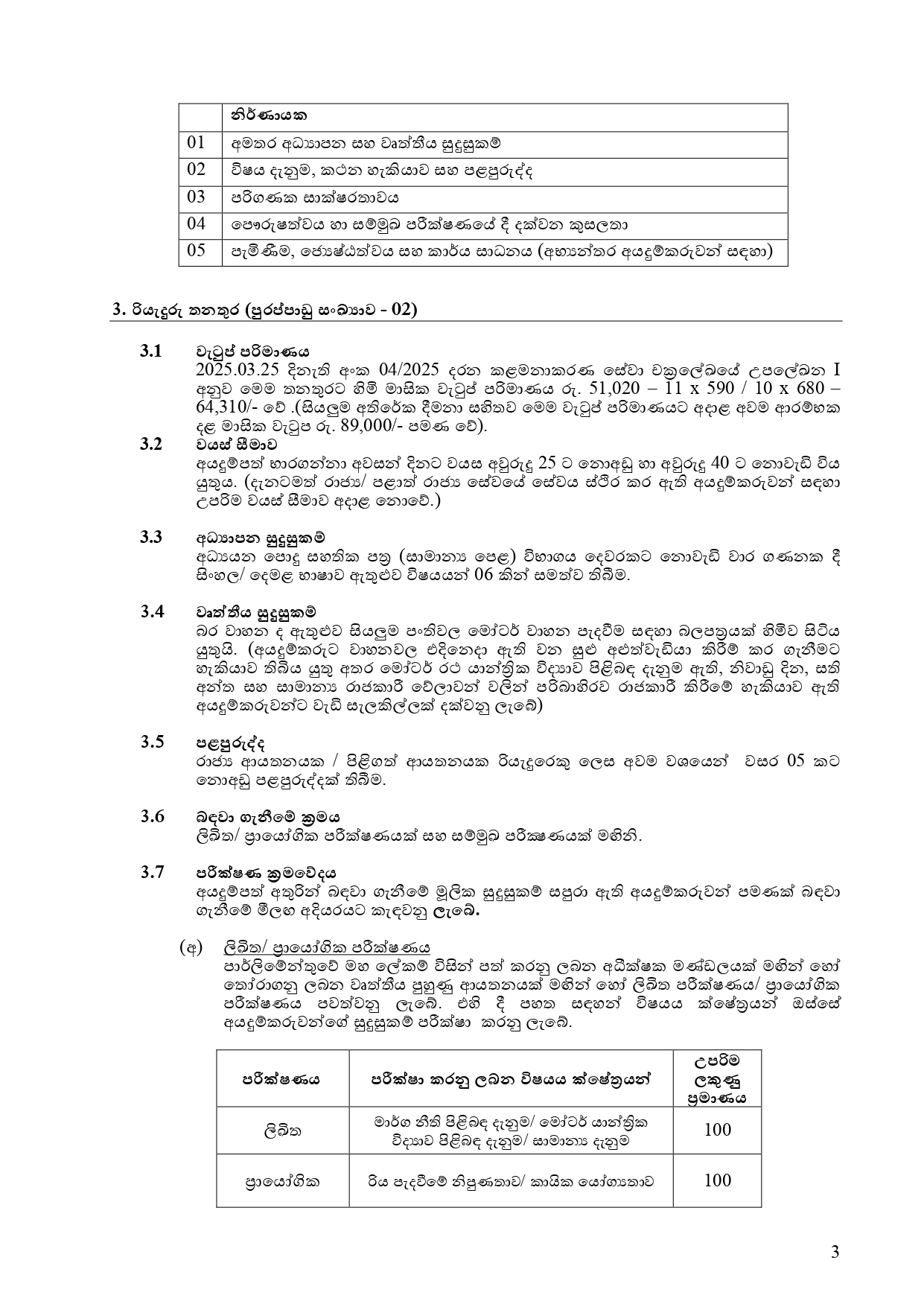  Library Assistant, Receptionist, Driver - Parliament of Sri Lanka