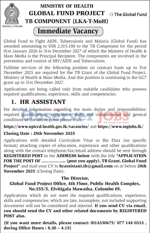 HR Assistant - Ministry of Health