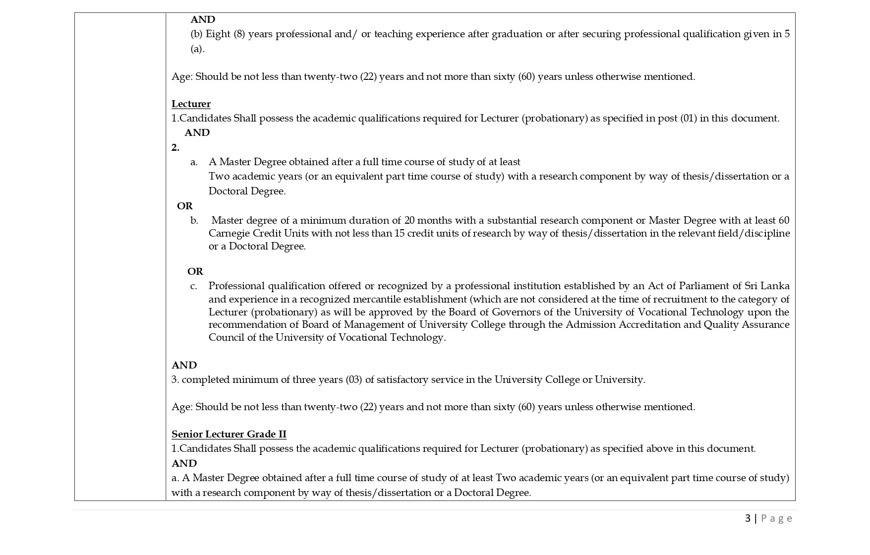 Management Assistant, Lecturer, Senior Lecturer, Assistant Librarian, Demonstrator, Laboratory Assistant, Office Assistant - University College of Kuliyapitiya - University of Vocational Technology