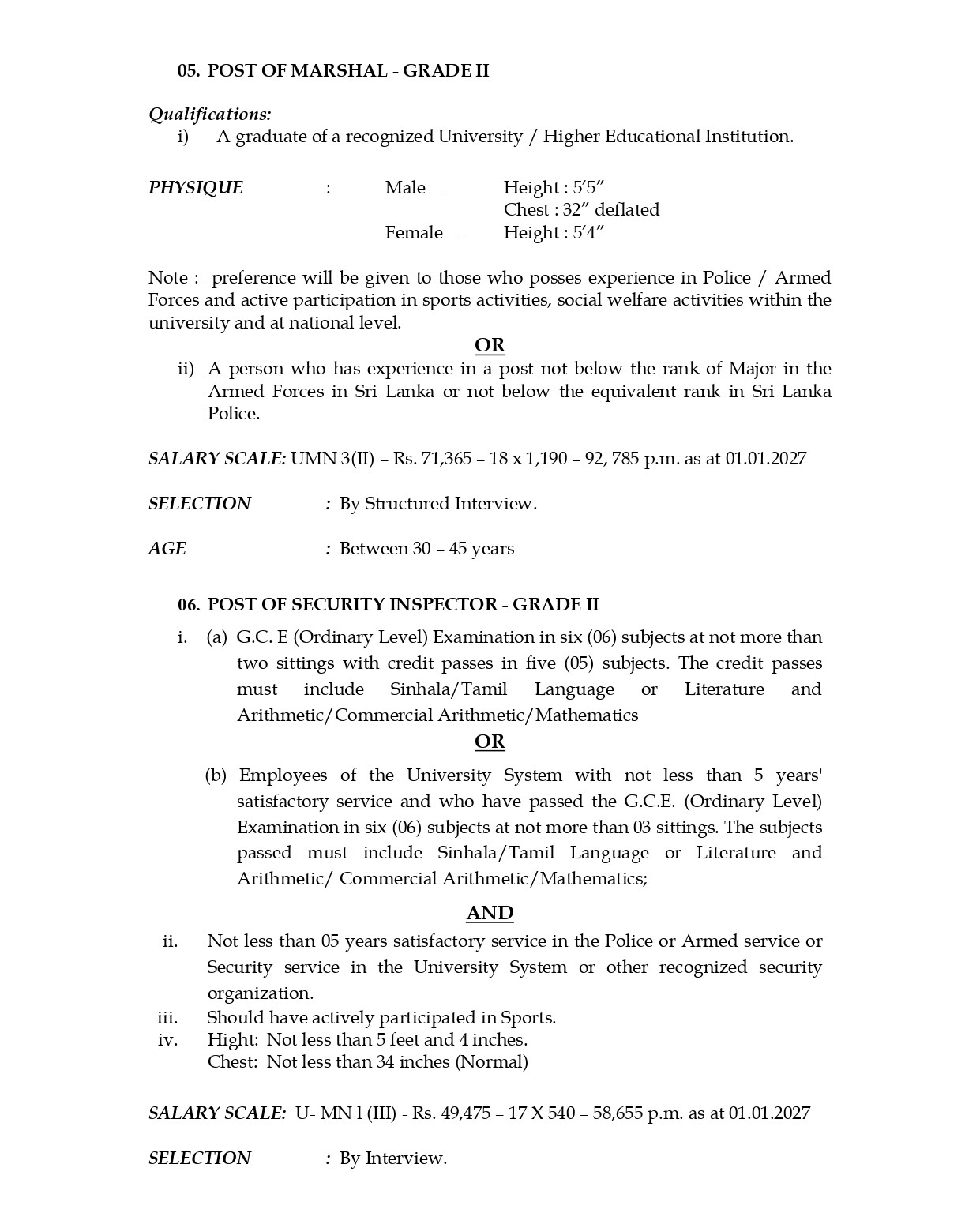 Management Assistant (Shroff), Technical Officer, Marshal, Security Inspector, Library Information Assistant, Driver, Nursery Man, Laboratory Attendant, Caretaker/Cook, Gymnasium Attendant - Eastern University  