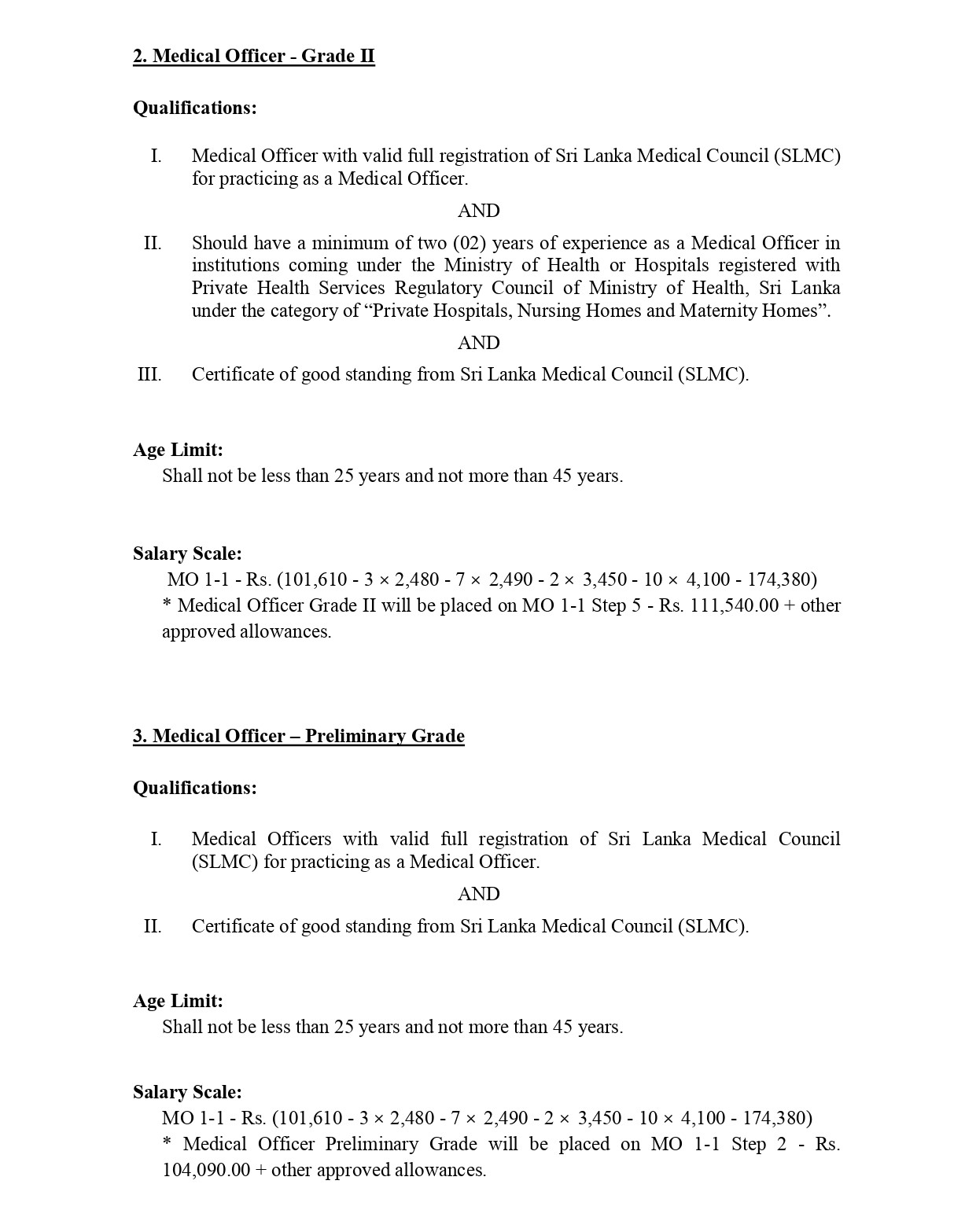 Medical Officer, Nursing Officer - University Hospital - General Sri John Kotelawala Defence University