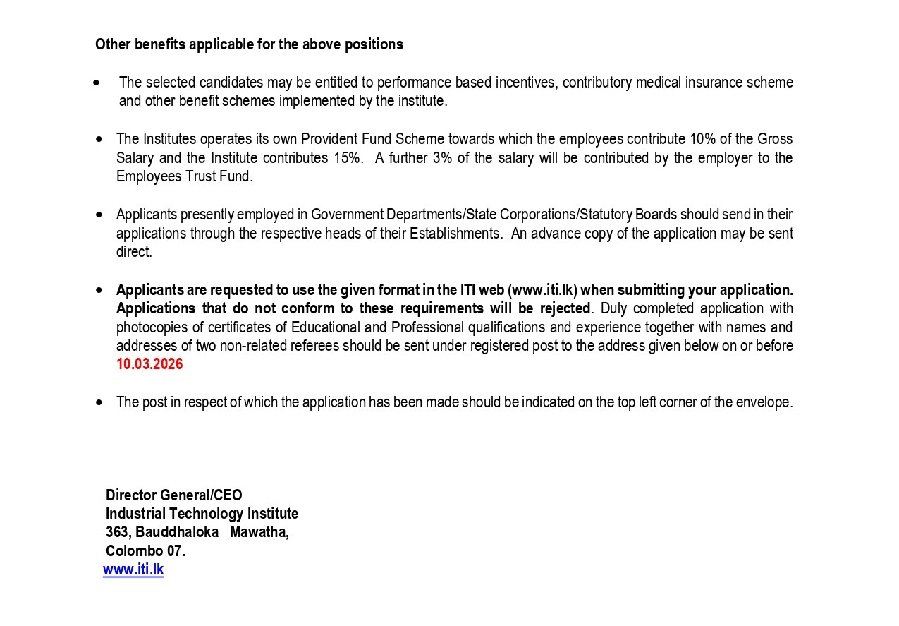 Driver - Industrial Technology Institute