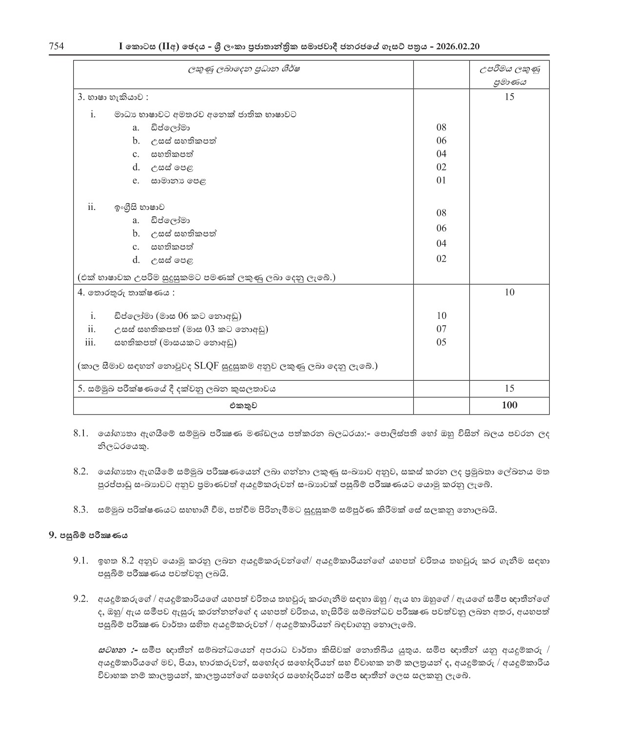 Reservist Assistant Superintendent of Police (Male/Female) Post of Legal - Sri Lanka Police