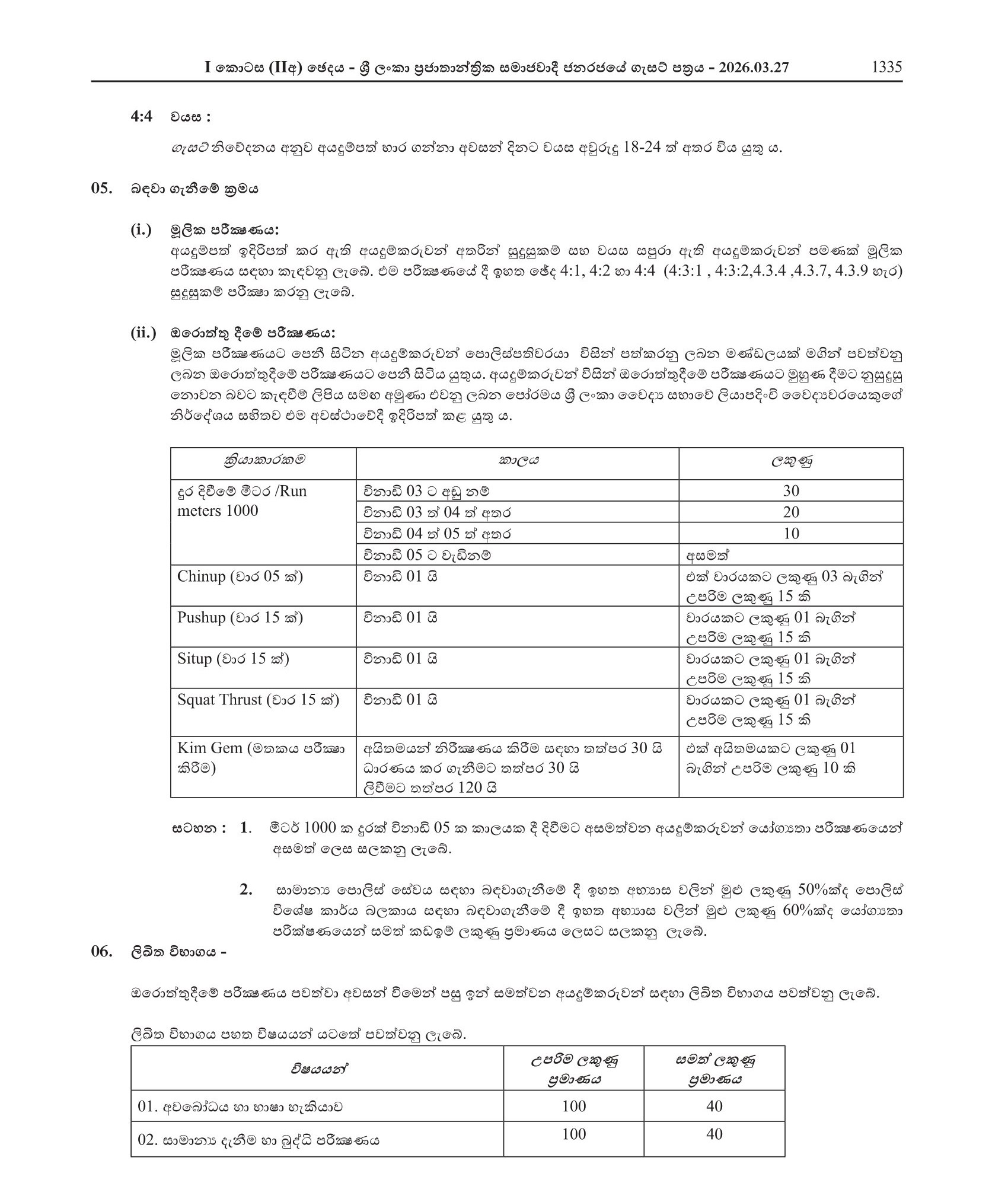 Police Constable - Sri Lanka Police