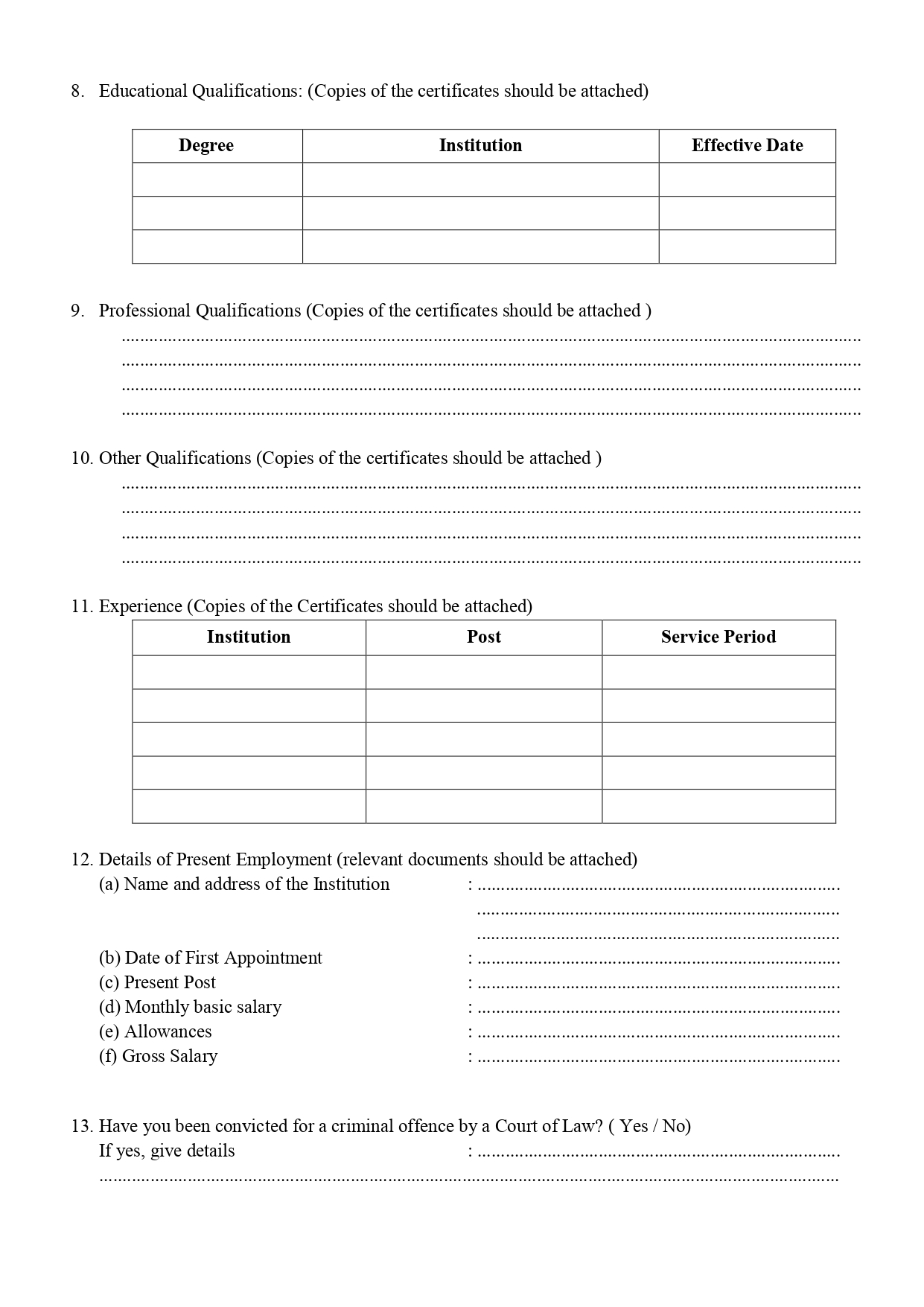 Deputy Coordinating Engineer - Parliament of Sri Lanka