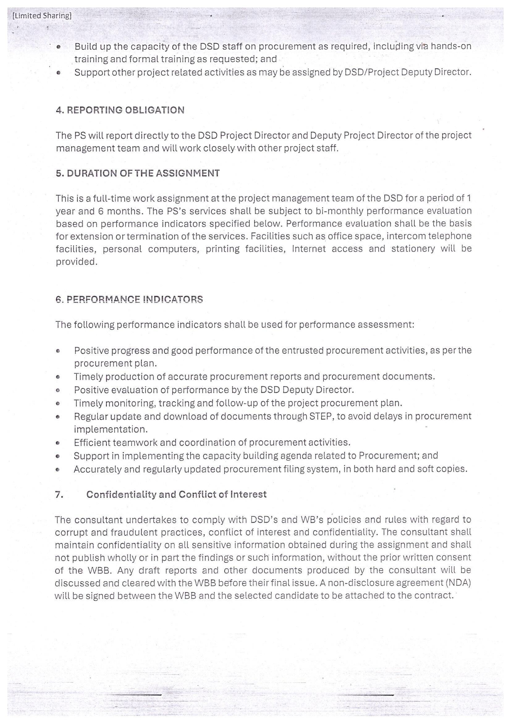 Procurement Specialist - Department of Samurdhi Development