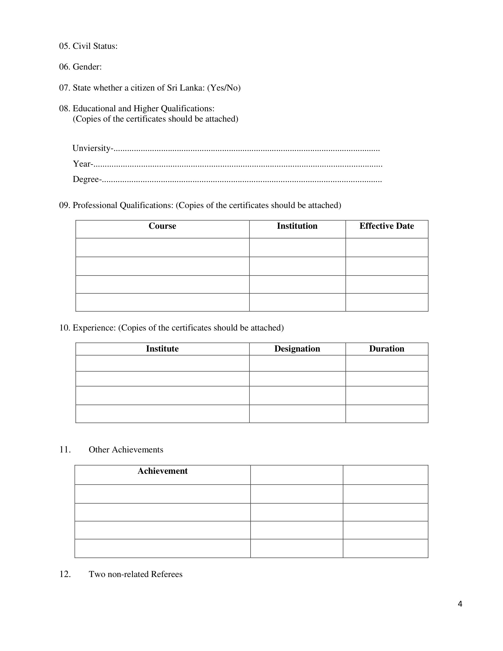 Hostels & Catering Manager - Sri Lanka Foundation