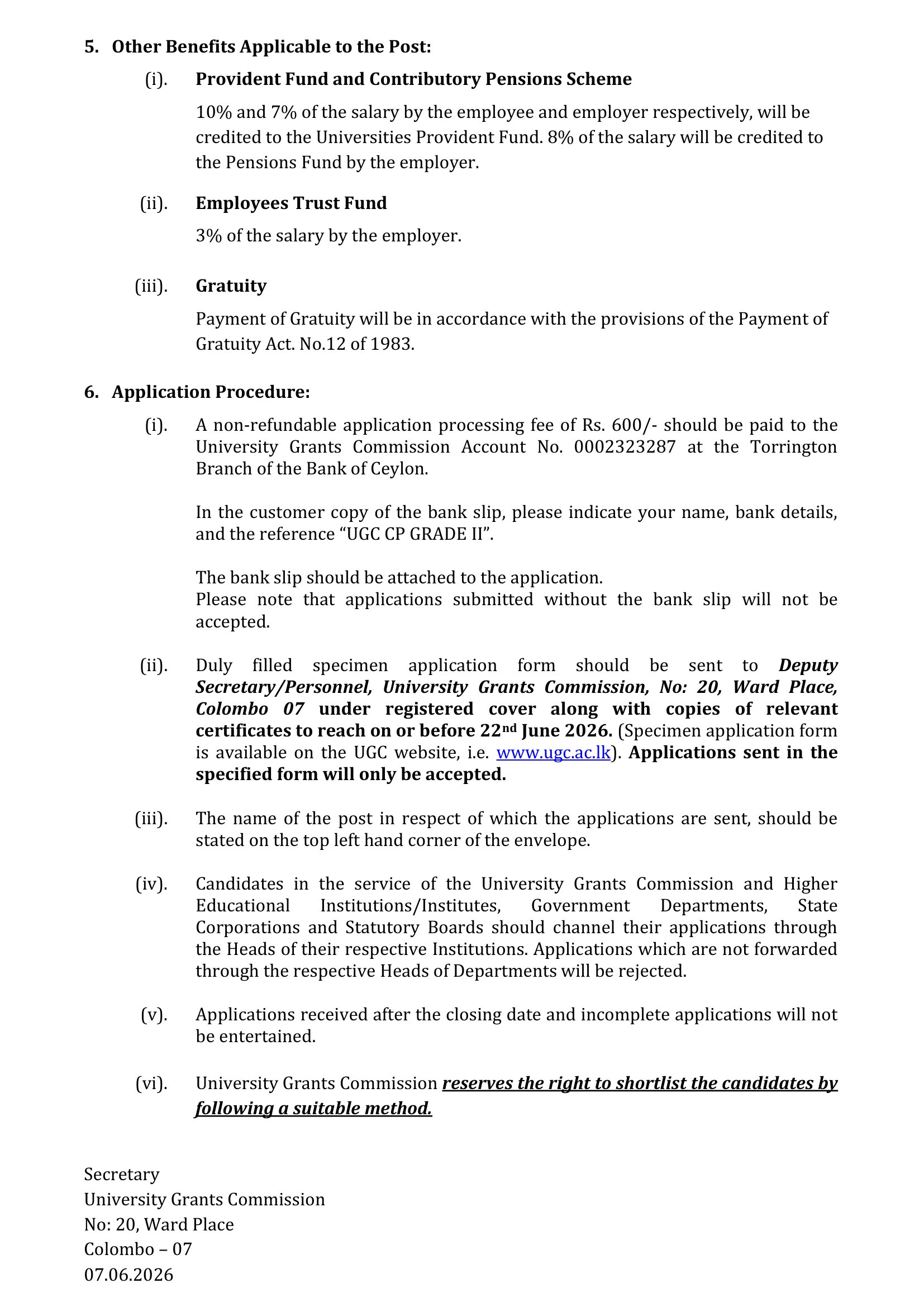 Computer Programmer - University Grants Commission