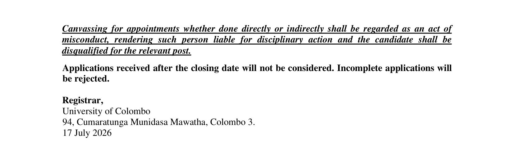 Instructor, Assistant Network Manager - University of Colombo