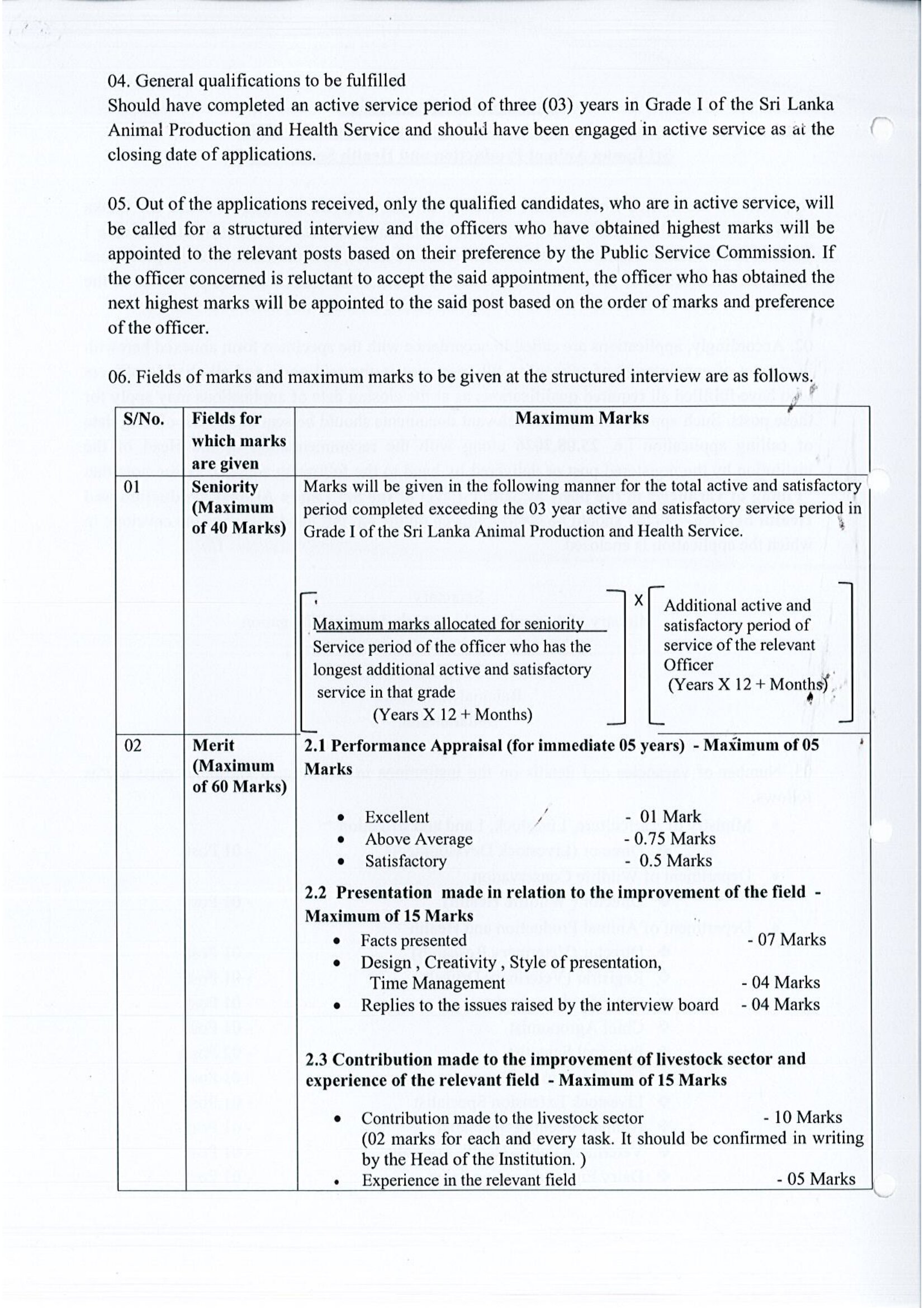Director, Registrar, Chief Epidemiologist, Chief Agronomist, Principal Scientist, Chief Livestock Economist, Livestock Extension Specialist, Animal Breeding Specialist, Veterinary Public Health Specialist, Dairy Engineering Specialist - Ministry of Agriculture, Livestock, Land & Irrigation