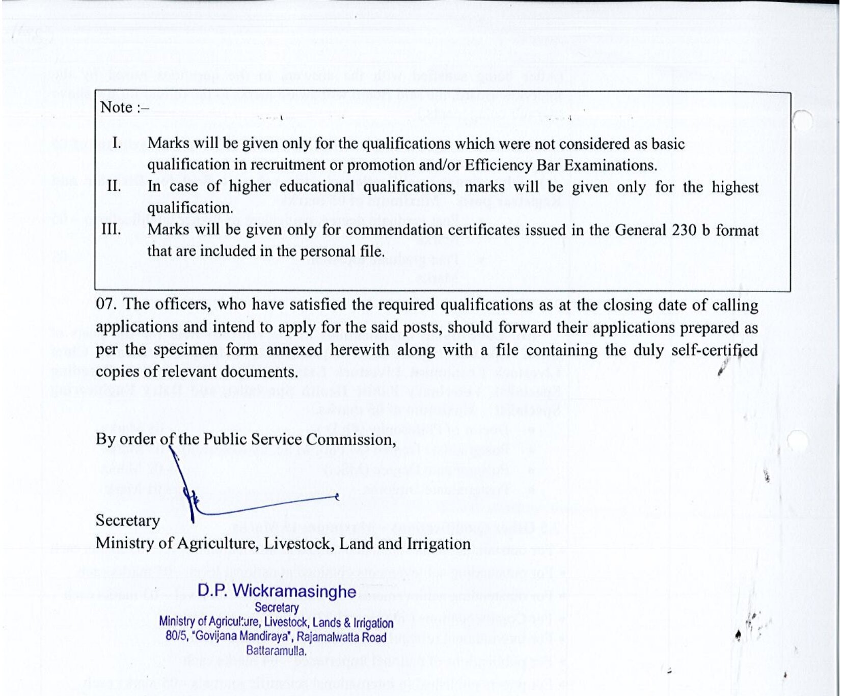 Director, Registrar, Chief Epidemiologist, Chief Agronomist, Principal Scientist, Chief Livestock Economist, Livestock Extension Specialist, Animal Breeding Specialist, Veterinary Public Health Specialist, Dairy Engineering Specialist - Ministry of Agriculture, Livestock, Land & Irrigation