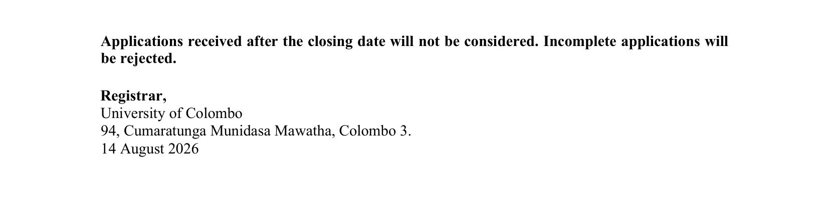 Chief Medical Officer, Electrical Engineer, Lecturer, Senior Lecturer - University of Colombo