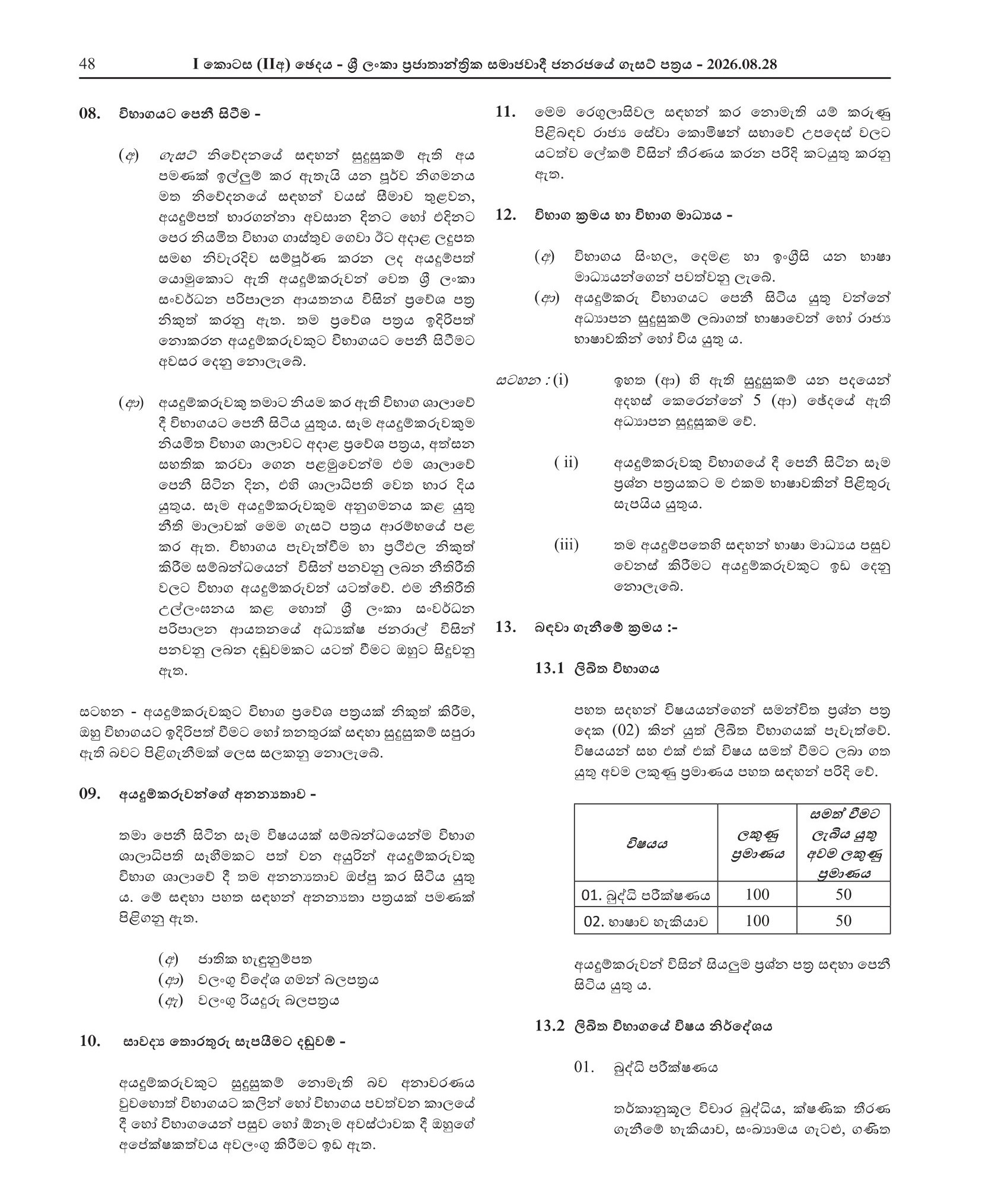 Railway Security (Male/Female) (Open) - Sri Lanka Railway Department