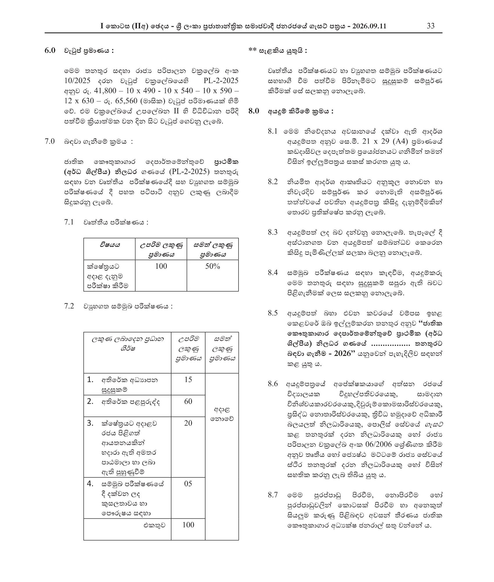 Document Restorer, Electrician, Carpenter - Department of National Museums