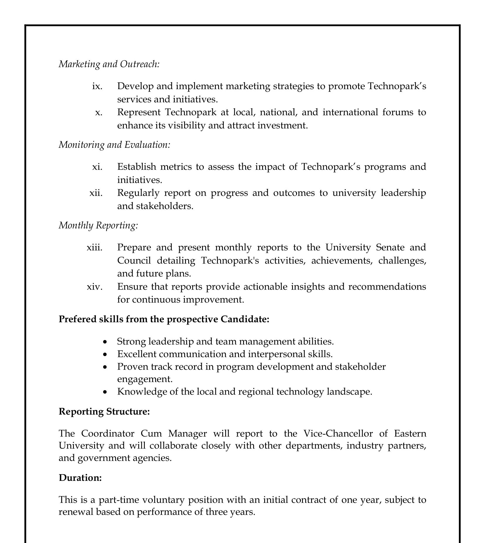 Coordinator/Manager - Eastern University, Sri Lanka