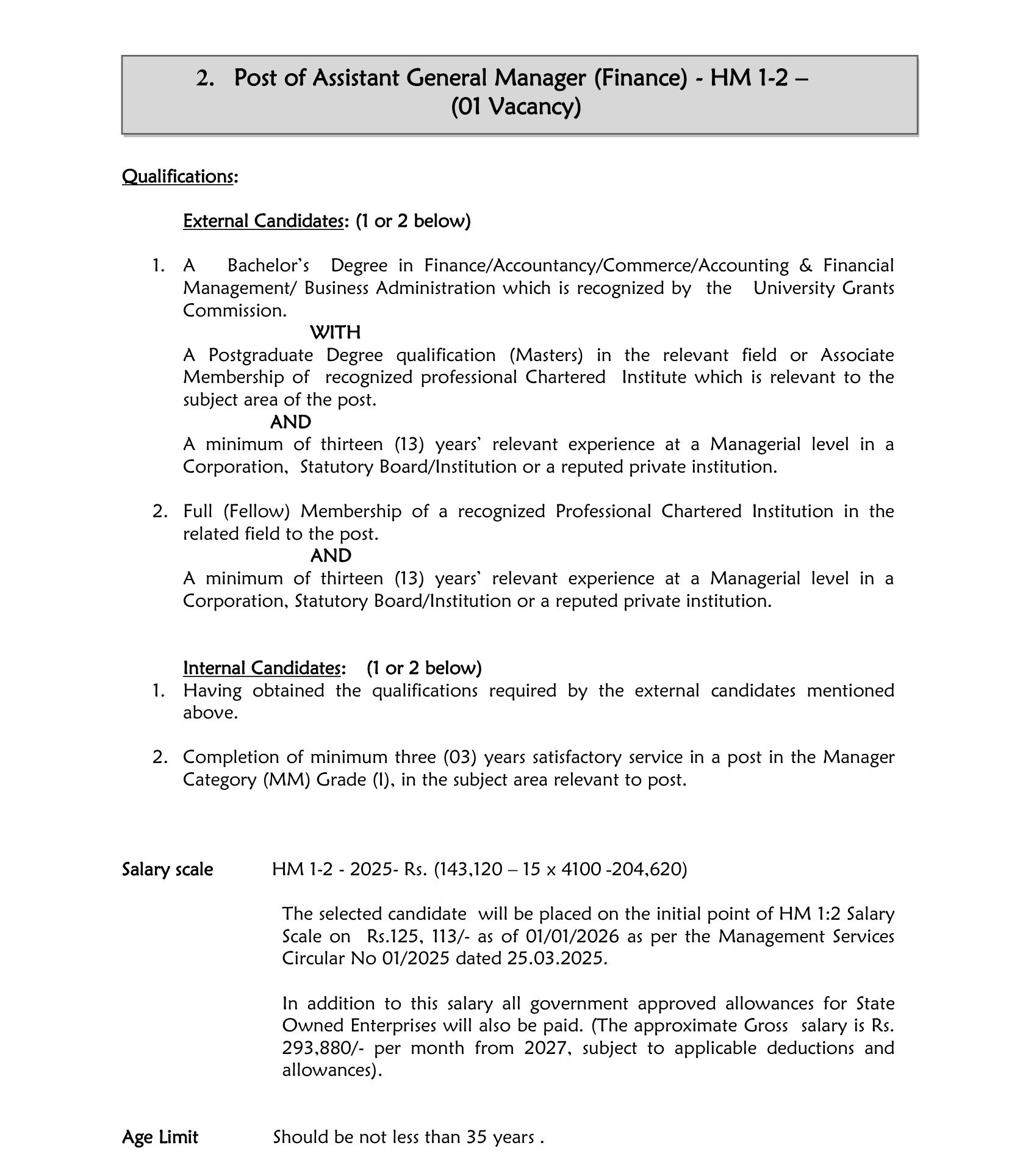 Deputy General Manager (Commercial), Assistant General Manager (Finance), System Analyst, Deputy Manager (Admin & Procurement) - Ceylon Shipping Corporation Ltd