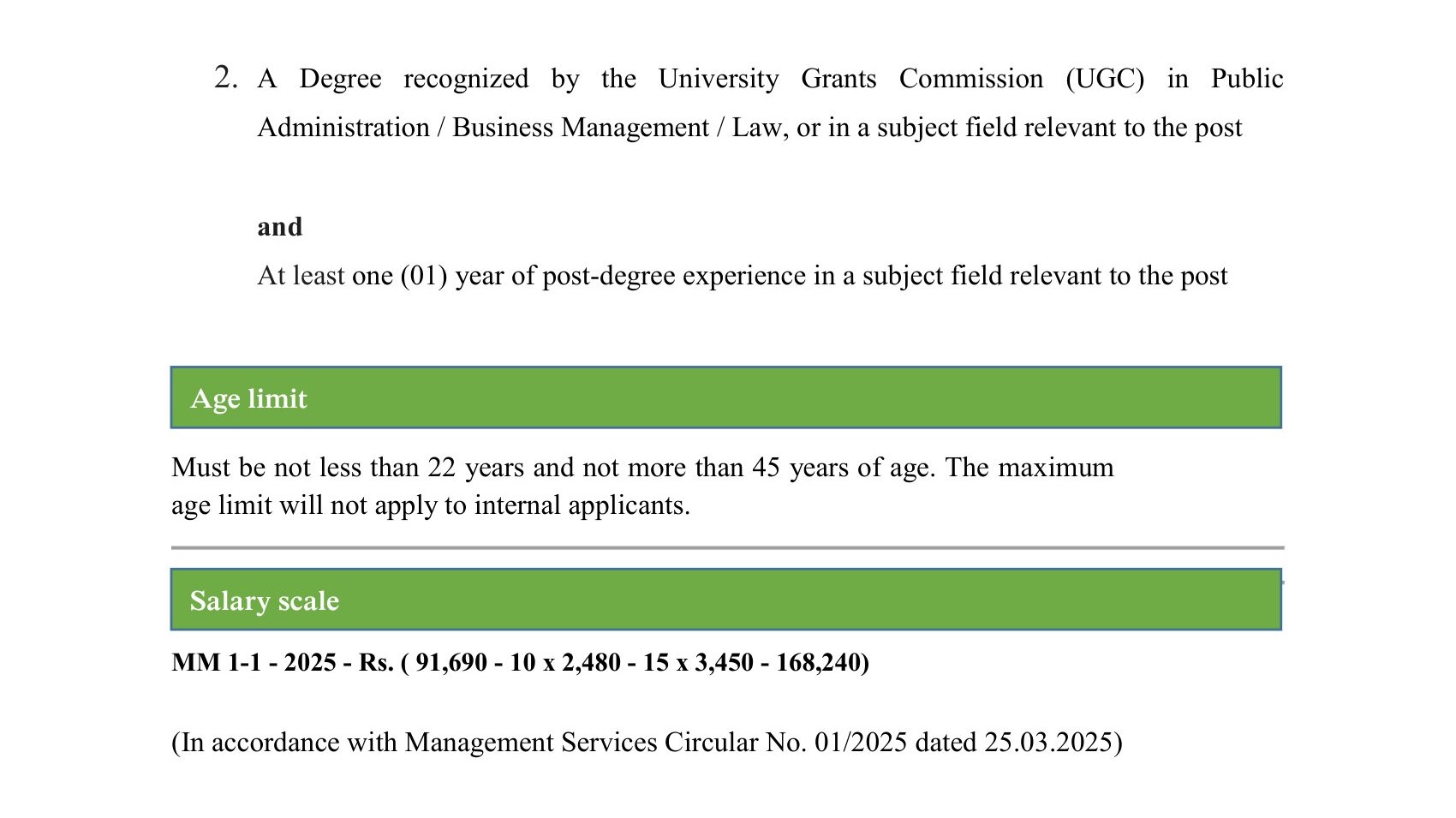 Internal Audit Officer, Secretary to the Board of Directors - Office for National Unity & Reconciliation