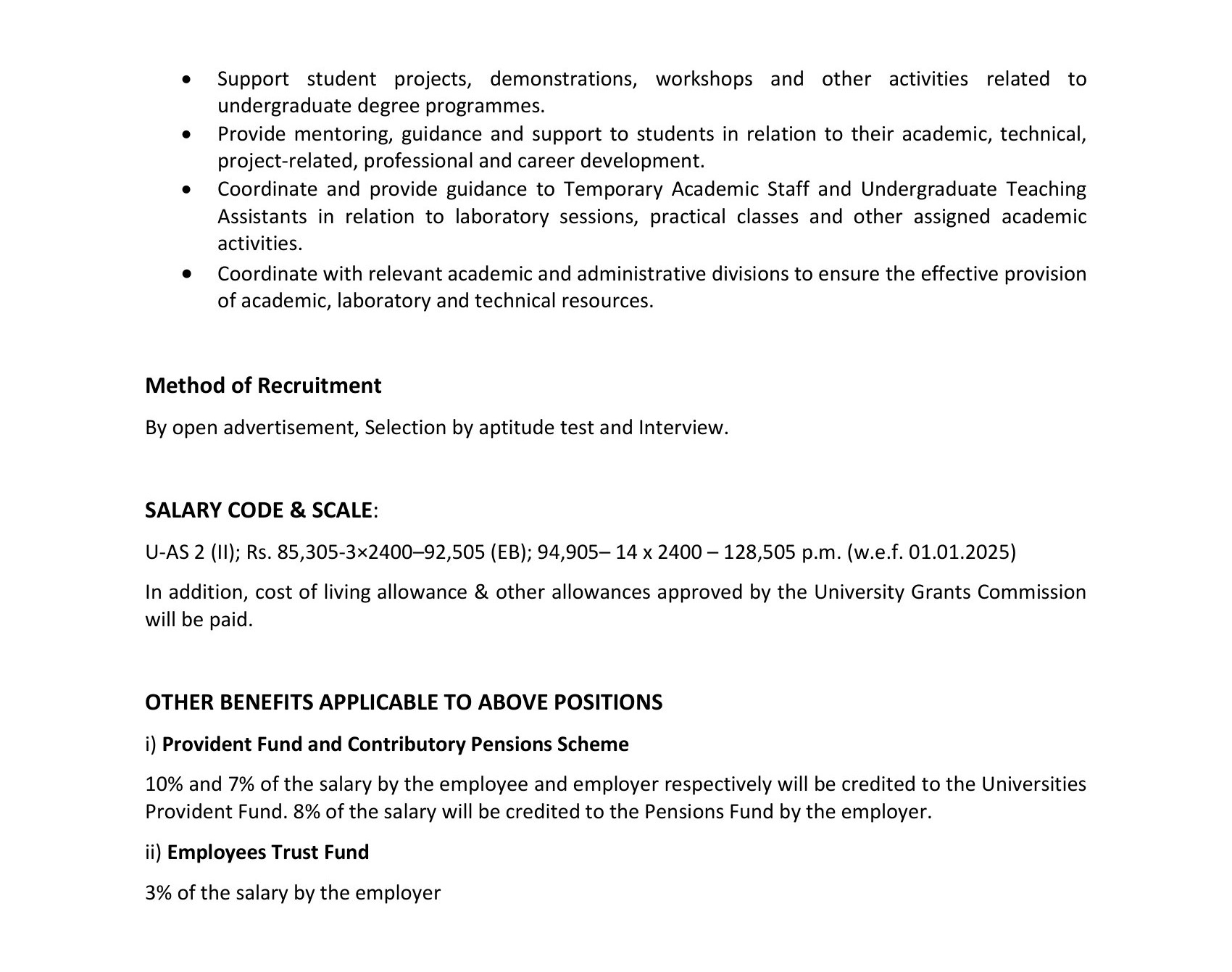 Instructor in Computer Technology - University of Colombo School of Computing