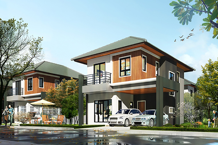 บ้านเดี่ยวสองชั้น ในโครงการ บ้านอยู่สบาย สนามกีฬา, ภาพที่ 4