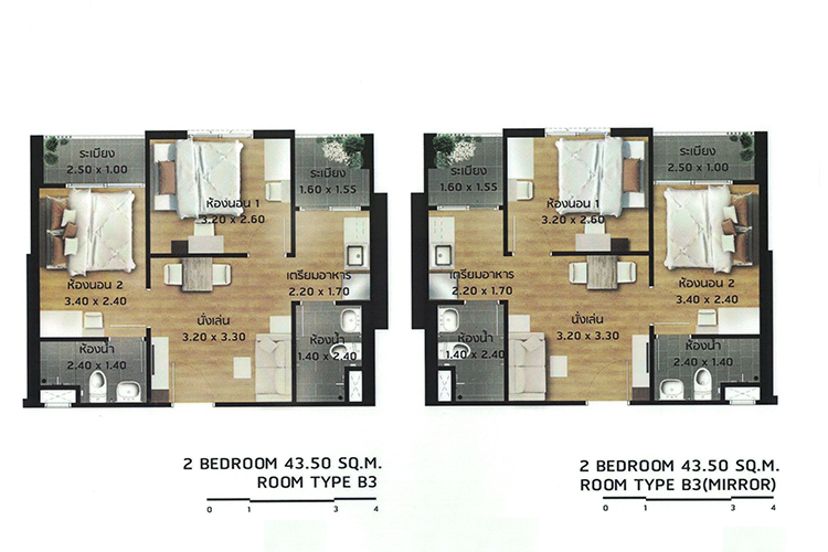 2 Bedroom ในโครงการ เจ็น คอนโด, ภาพที่ 4