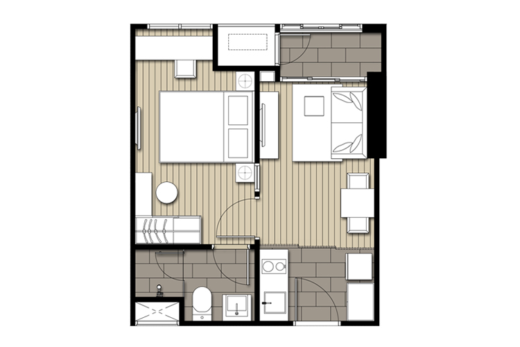 1 Bedroom ในโครงการ ไอดีโอ โมบิ สาทร, ภาพที่ 4