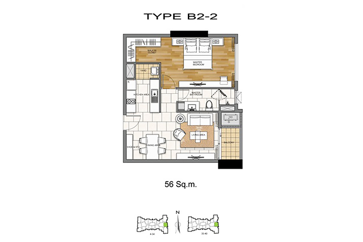 1 Bedroom ในโครงการ วิลล่า สาทร, ภาพที่ 4