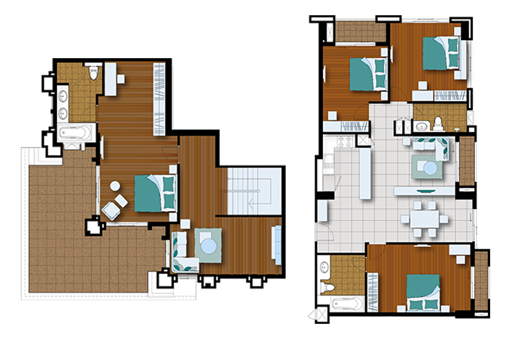 3 Bedroom ในโครงการ วิสต้าการ์เด้นคอนโดมิเนียม, ภาพที่ 4