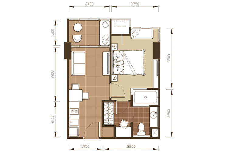 1 Bedroom ในโครงการ ไอดีโอมิกซ์ สุขุมวิท 103, ภาพที่ 4