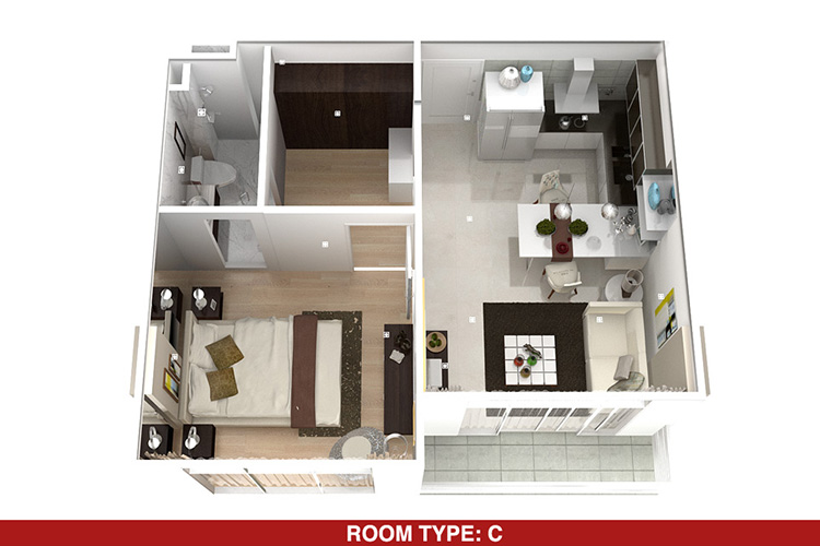 1 Bedroom ในโครงการ เดอะ สุรวงศ์ เรสซิเดนซ์, ภาพที่ 4