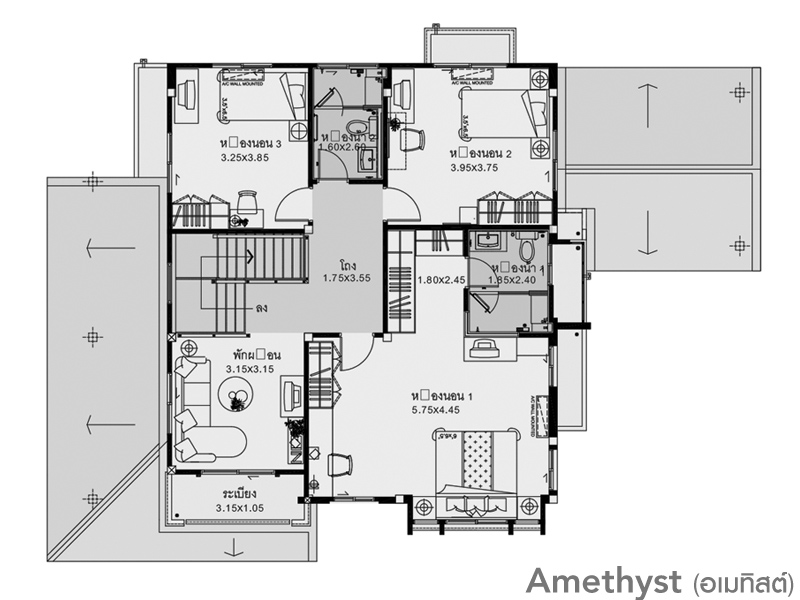 Amethyst  2 ในโครงการ นันทวัน แลนด์ แอนด์ เฮ้าส์ พาร์ค, ภาพที่ 4