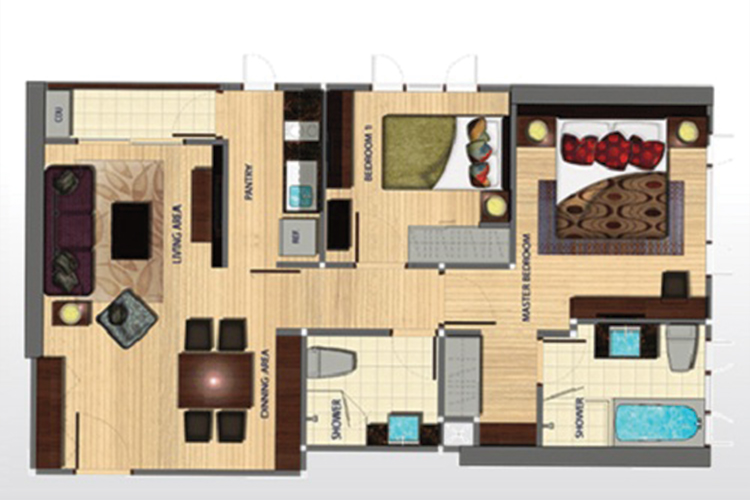 2 Bedroom ในโครงการ ทรูทองหล่อ, ภาพที่ 4