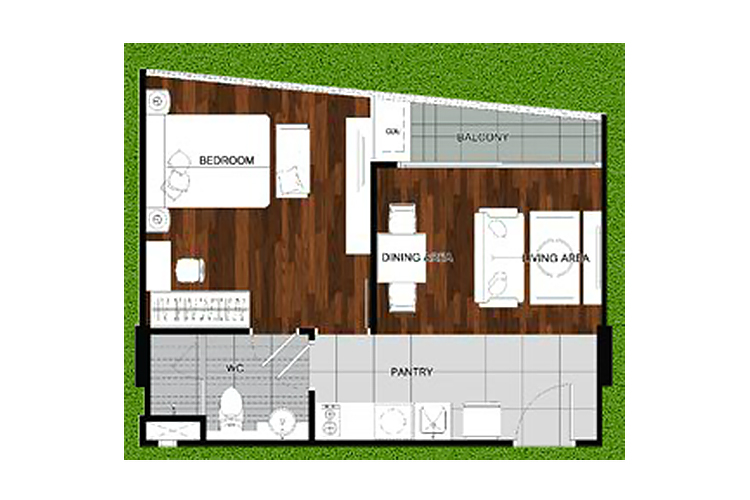 1 Bedroom ในโครงการ ชาโตว์ อินทาวน์ พหลโยธิน 14-2, ภาพที่ 4