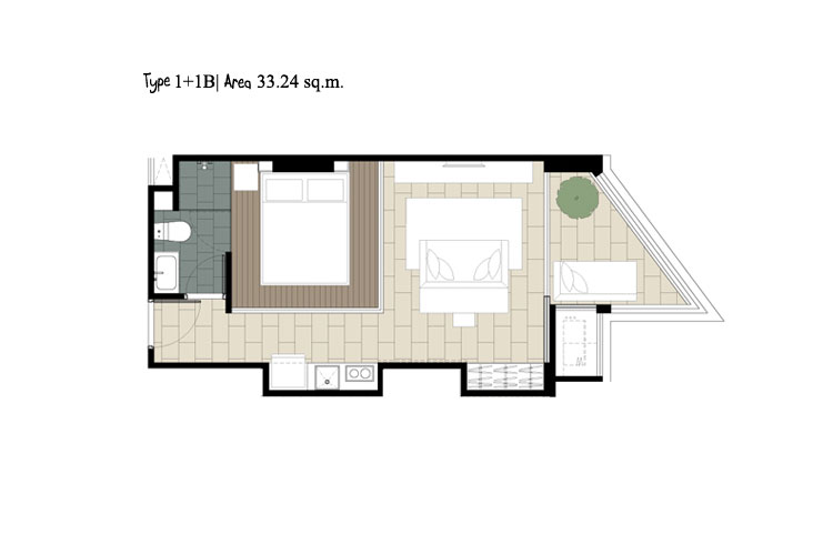 1 Bedroom ในโครงการ ไซมิส ราชครู, ภาพที่ 4